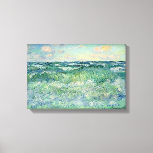 Claude Monet Marine Pourvilleフランス17X11.25インチ キャンバスプリント (正面)