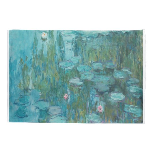 Claude Monet - Nympheas - Water Lilies Painting 枕カバー (裏面)