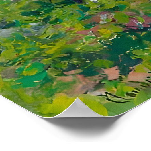 Claude Monet painting ポスター (角)