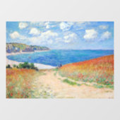 Claude Monet - Path in Wheat Fields at Pourville ウィンドウサイン (シート)