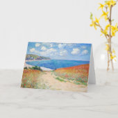 Claude Monet - Path in Wheat Fields at Pourville カード (黄色い花)