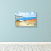 Claude Monet - Path in Wheat Fields at Pourville キャンバスプリント (インサイチュ (ウッドフロア))