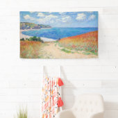 Claude Monet - Path in Wheat Fields at Pourville 横断幕 (インサイチュ)