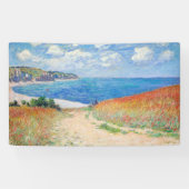 Claude Monet - Path in Wheat Fields at Pourville 横断幕 (横)