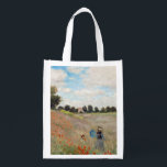 Claude Monet - Poppy Fieldの写真 エコバッグ<br><div class="desc">ポピー畑/野生のケピーたち，アルゼンテイユ近く/ Les Coquelicots - Claude Monet in 1873</div>