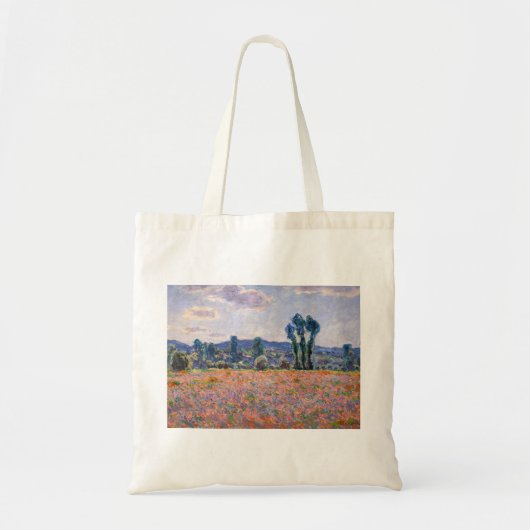 Claude Monet - Poppy Field 1890 (Giverny) トートバッグ (正面)