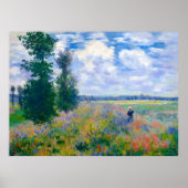 Claude Monet, Poppy Fields near Argenteuil, 1875 ポスター (正面)