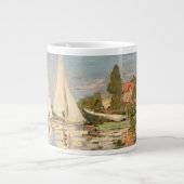 Claude Monet | Regatta at Argenteuil, c.1872 ジャンボコーヒーマグカップ (正面)