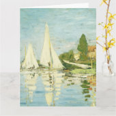 Claude Monet. Regattas at Argenteuil     カード (黄色い花)