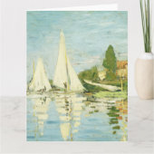Claude Monet. Regattas at Argenteuil     カード (正面)
