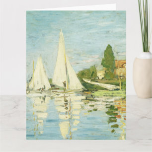 Claude Monet. Regattas at Argenteuil カード
