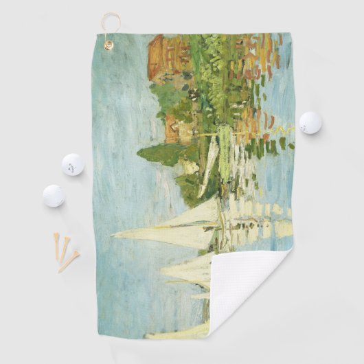 Claude Monet. Regattas at Argenteuil     ゴルフタオル (インサイチュ)