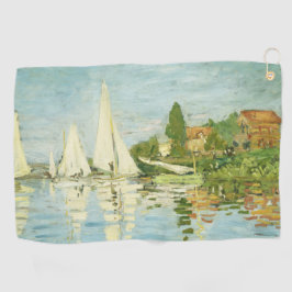 Claude Monet. Regattas at Argenteuil ゴルフタオル