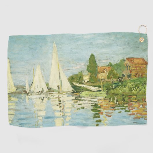 Claude Monet. Regattas at Argenteuil     ゴルフタオル (横)