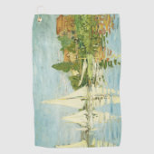 Claude Monet. Regattas at Argenteuil     ゴルフタオル (正面)