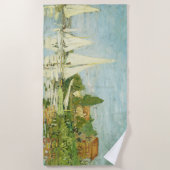 Claude Monet. Regattas at Argenteuil     ビーチタオル (正面)