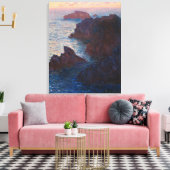 Claude Monet – Rocks at Belle-lle Port-Domois キャンバスプリント (インサイチュ (リビング))