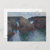 Claude Monet - Rocks at Port-Goulphar, Belle-Ile ポストカード (正面/裏面)