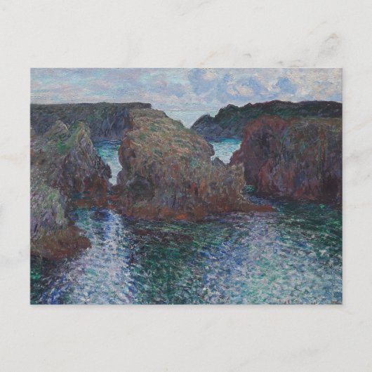 Claude Monet - Rocks at Port-Goulphar, Belle-Ile ポストカード (正面)