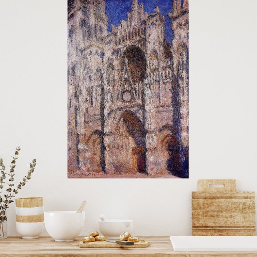 Claude Monet - Rouen Cathedral 01 ポスター (キッチン)