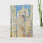 Claude Monet Rouen Cathedral Portal Morning Light カード (正面)