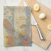 Claude Monet Rouen Cathedral Portal Morning Light キッチンタオル (四つ折り)