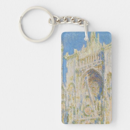Claude Monet Rouen Cathedral Portal Morning Light キーホルダー (正面)