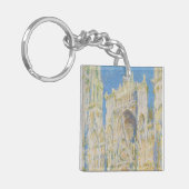 Claude Monet Rouen Cathedral Portal Morning Light キーホルダー (正面左)