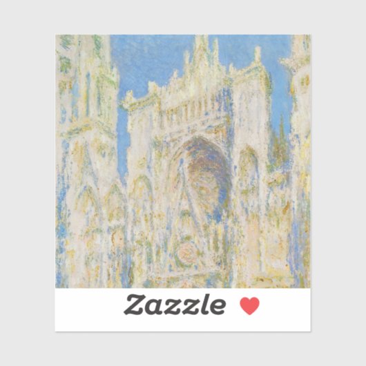 Claude Monet Rouen Cathedral Portal Morning Light シール (シート)