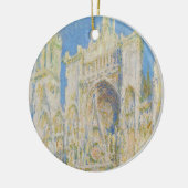 Claude Monet Rouen Cathedral Portal Morning Light セラミックオーナメント (左)