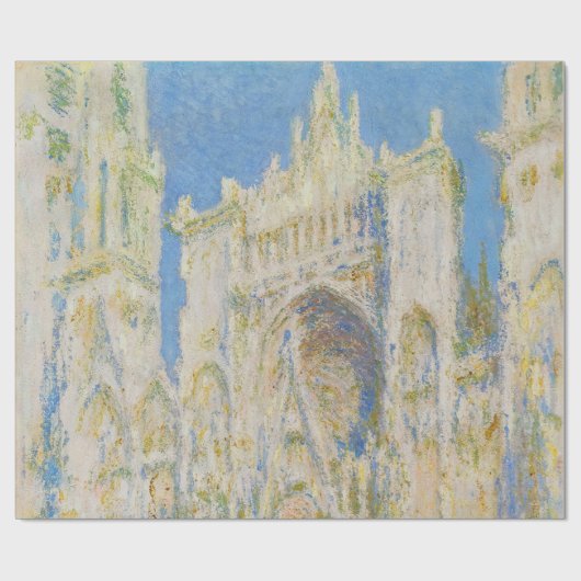 Claude Monet Rouen Cathedral Portal Morning Light ラッピングペーパー (フラット)