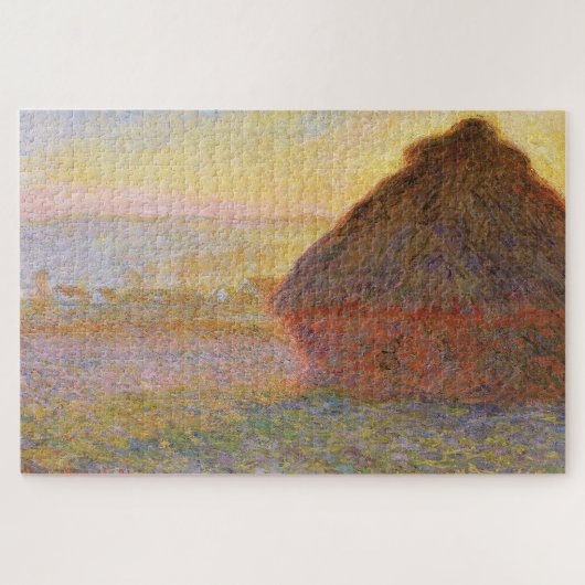 Claude Monet’s Grainstack (Sunset) (1890–1891) ジグソーパズル (横)