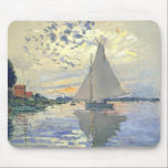 Claude Monet - Sailboat At Le Petit Gennevilliers マウスパッド<br><div class="desc">Claude Monet - Sailboat At Le Petit Gennevilliers</div>