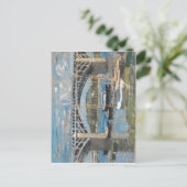 Claude Monet Seine Argenteuil Seinebr?cke Bei Arge ポストカード (スタンド正面)