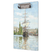Claude Monet. Ships Riding on the Seine at Rouen クリップボード (左)