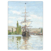 Claude Monet. Ships Riding on the Seine at Rouen クリップボード (裏面)