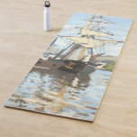 Claude Monet. Ships Riding on the Seine at Rouen ヨガマット<br><div class="desc">Claude Monet. Ships Riding on the Seine at Rouen. Reproduction of famous works of art  images in the public domain.</div>