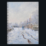 Claude Monet - Snow Scene at Argenteuil ノートブック<br><div class="desc">Snow Scene at Argenteuil / Rue sous la neige,  Argenteuil - Claude Monet,  1875</div>