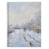 Claude Monet - Snow Scene at Argenteuil ノートブック (正面)