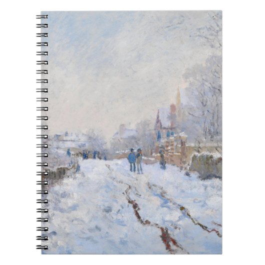 Claude Monet - Snow Scene at Argenteuil ノートブック (正面)