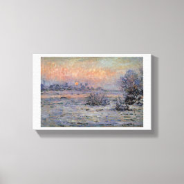 Claude Monet Soleil d'hiver à Lavacourt Wintersun キャンバスプリント