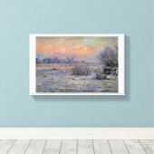 Claude Monet Soleil d'hiver à Lavacourt Wintersun キャンバスプリント (インサイチュ (ウッドフロア))