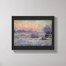 Claude Monet Soleil d'hiver à Lavacourt Wintersun キャンバスプリント