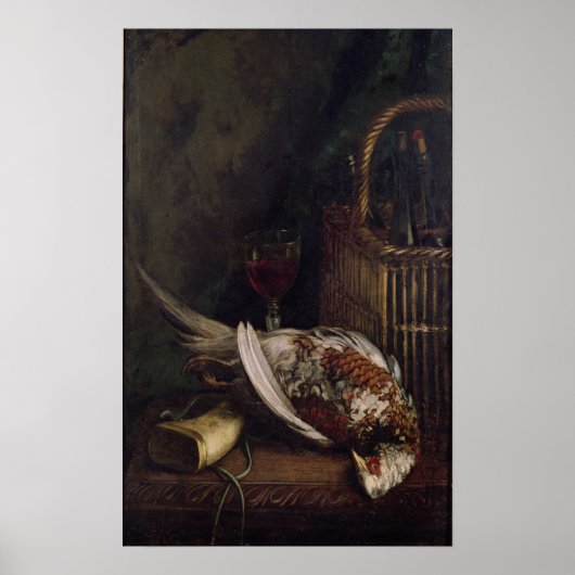 Claude Monet | Still Life with a Pheasant, c.1861 ポスター (正面)