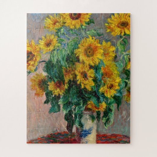 Claude Monet - Sunflowers ジグソーパズル (縦)