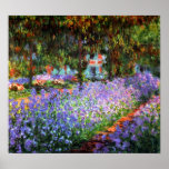 Claude Monet The Artist's Garden at Giverny ポスター<br><div class="desc">フランスのジヴェルニーにあるクロード・モネ絵を描の庭園。</div>