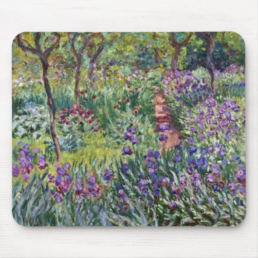 Claude Monet - The Artist's Garden at Giverny マウスパッド (正面)