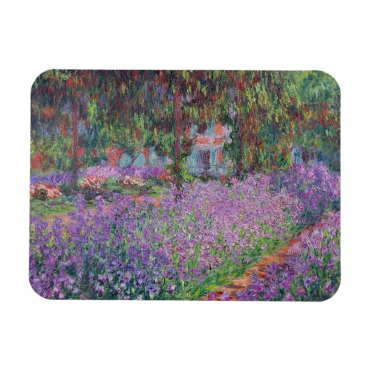 Claude Monet | The Artist's Garden at Giverny マグネット (横)