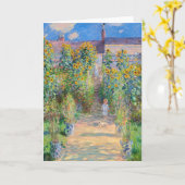 Claude Monet - The Artist's Garden at Veteuil カード (黄色い花)