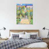 Claude Monet - The Artist's Garden at Veteuil キャンバスプリント (インサイチュ (寝室))